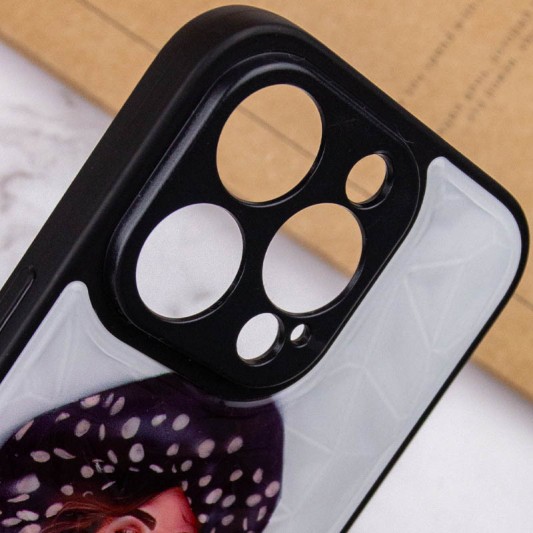TPU+PC чохол Prisma Ladies для Apple iPhone 14 Pro (6.1") Girl in a hat - зображення 4 