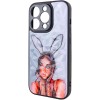 TPU+PC чохол Prisma Ladies для Apple iPhone 14 Pro (6.1"), Rabbit