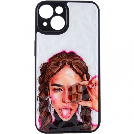 TPU+PC чехол Prisma Ladies для Apple iPhone 14 (6.1") Chocolate