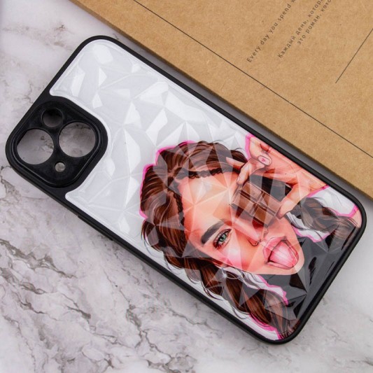 TPU+PC чохол Prisma Ladies для Apple iPhone 14 (6.1") Chocolate - зображення 3 