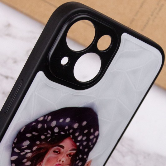 TPU+PC чохол Prisma Ladies для Apple iPhone 14 (6.1") Girl in a hat - зображення 4 