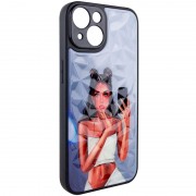 TPU+PC чохол Prisma Ladies для Apple iPhone 14 (6.1"), Black in White