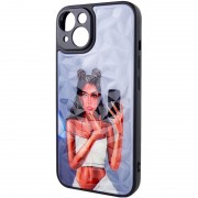 TPU+PC чохол Prisma Ladies для Apple iPhone 14 (6.1"), Black in White