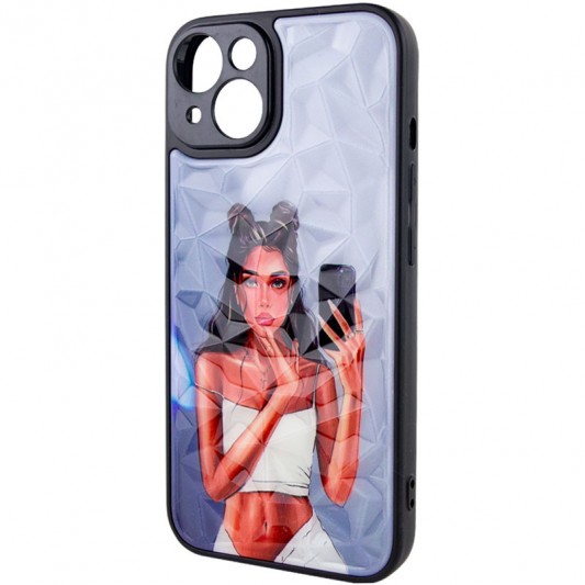 TPU+PC чохол Prisma Ladies для Apple iPhone 14 (6.1") Black in White - зображення 2 