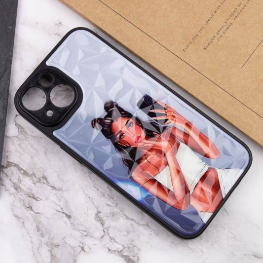 TPU+PC чохол Prisma Ladies для Apple iPhone 14 (6.1") Black in White - зображення 3 