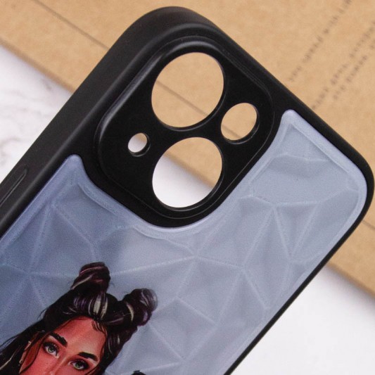 TPU+PC чохол Prisma Ladies для Apple iPhone 14 (6.1") Black in White - зображення 4 