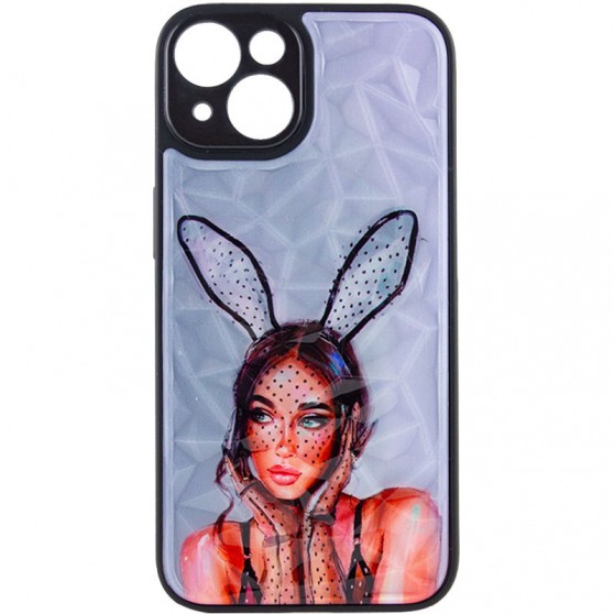 TPU+PC чехол Prisma Ladies для Apple iPhone 14 (6.1") Rabbit