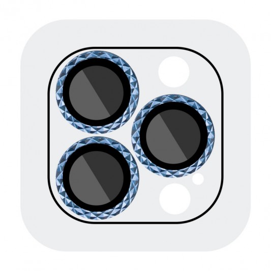 Захисне скло на камеру для iPhone 12 Pro / 11 Pro / 11 Pro Max - Metal Shine, Синій / Blue
