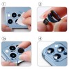 Захисне скло на камеру для iPhone 12 Pro/11 Pro/11 Pro Max - Metal Shine, Синій / Blue