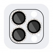 Захисне скло на камеру для iPhone 12 Pro Max - Metal Shine (в упак.), Срібний / Silver