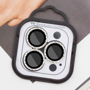 Защитное стекло Metal Shine на камеру (в упак.) для Apple iPhone 12 Pro Max, Серебряный / Silver