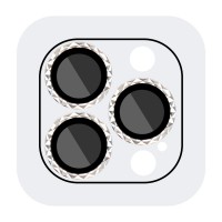 Захисне скло на камеру для iPhone 13 Pro / 13 Pro Max - Metal Shine, Срібний / Silver