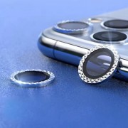 Захисне скло на камеру для iPhone 13 Pro / 13 Pro Max - Metal Shine, Срібний / Silver