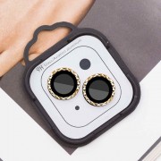 Защитное стекло Metal Shine на камеру (в упак.) для Apple iPhone 14 (6.1") / 14 Plus (6.7"), Золотой / Gold