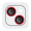 Защитное стекло Metal Shine на камеру (в упак.) для Apple iPhone 14 (6.1") / 14 Plus (6.7"), Красный / Red