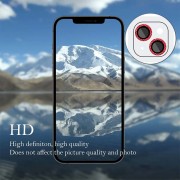Защитное стекло Metal Shine на камеру (в упак.) для Apple iPhone 14 (6.1") / 14 Plus (6.7"), Красный / Red