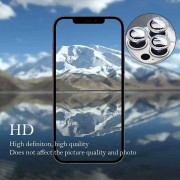 Защитное стекло Metal Shine на камеру (в упак.) для Apple iPhone 14 Pro (6.1") / 14 Pro Max (6.7"), Серебряный / Silver