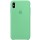 Чохол Silicone case (AAA) для Apple iPhone XS Max (6.5") Зелений / Spearmint