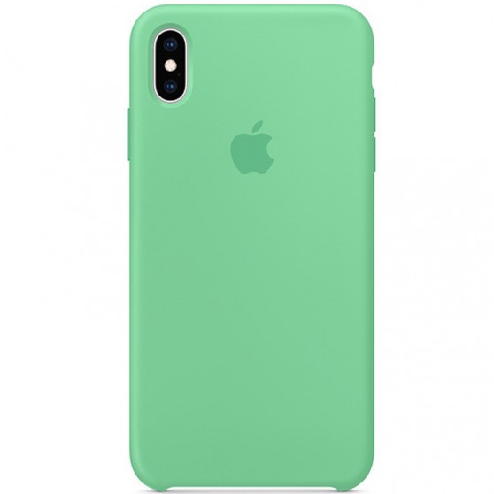 Чехол Silicone case (AAA) для Apple iPhone XS Max (6.5") Зеленый / Spearmint