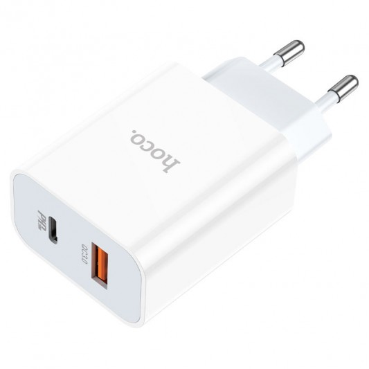 СЗУ Hoco C97A PD20W+QC3.0 (1USB-A/1C) Белый - изображение 1