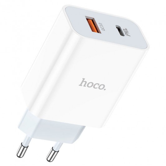 СЗУ Hoco C97A PD20W+QC3.0 (1USB-A/1C) Белый - изображение 3