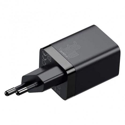 МЗП Baseus Super Si Pro Quick Charger 30W (1USB-A/1C) (CCSUPP-E) Black - зображення 3 