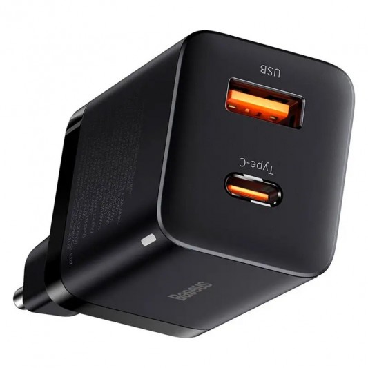 МЗП Baseus Super Si Pro Quick Charger 30W (1USB-A/1C) (CCSUPP-E) Black - зображення 4 