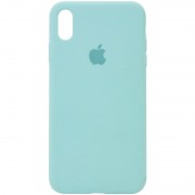 Чохол Silicone Case Full Protective (AA) для Apple iPhone X / XS (5.8") Бірюзовий / Swimming pool