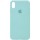Чохол Silicone Case Full Protective (AA) для Apple iPhone X / XS (5.8") Бірюзовий / Swimming pool