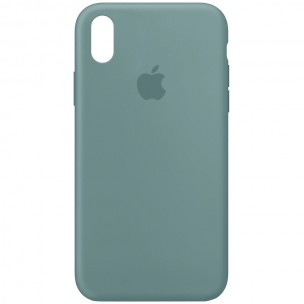 Чохол Silicone Case Full Protective (AA) для Apple iPhone X / XS (5.8") Зелений / Cactus