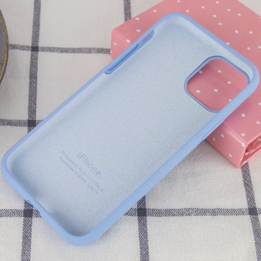 Чохол Silicone Case Full Protective (AA) для Apple iPhone 11 Pro Max (6.5") Блакитний / Lilac Blue - зображення 2 