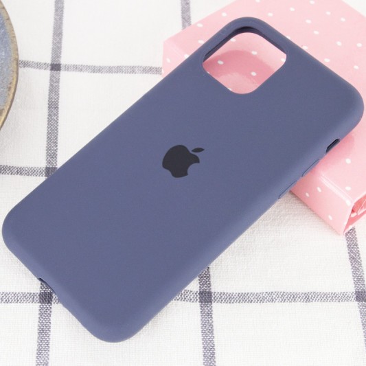 Чохол Silicone Case Full Protective (AA) для Apple iPhone 11 Pro Max (6.5") Темно-синій / Midnight blue - зображення 1 