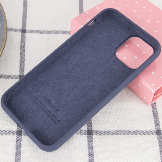 Чохол Silicone Case Full Protective (AA) для Apple iPhone 11 Pro Max (6.5") Темно-синій / Midnight blue - зображення 2 