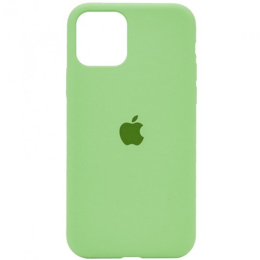 Чохол Silicone Case Full Protective (AA) для Apple iPhone 11 Pro Max (6.5") М'ятний / Mint