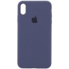 Чехол Silicone Case Full Protective (AA) для Apple iPhone XS Max (6.5"), Темный Синий / Midnight Blue