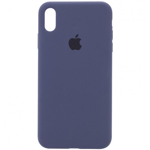 Чехол Silicone Case Full Protective (AA) для Apple iPhone XS Max (6.5"), Темный Синий / Midnight Blue