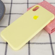 Чохол Silicone Case Full Protective (AA) для Apple iPhone XS Max (6.5"), Жовтий / Mellow Yellow