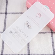 Захисне скло для iPhone SE 2 / 3 (2020 / 2022) / iPhone 8 / iPhone 7 - 5D Hard (full glue) (тех.пак), Білий