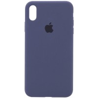 Чехол Silicone Case Full Protective (AA) для Apple iPhone XR (6.1") Темно-синий / Midnight blue