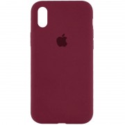 Чохол Silicone Case Full Protective (AA) для Apple iPhone XR (6.1") Бордовий / Plum
