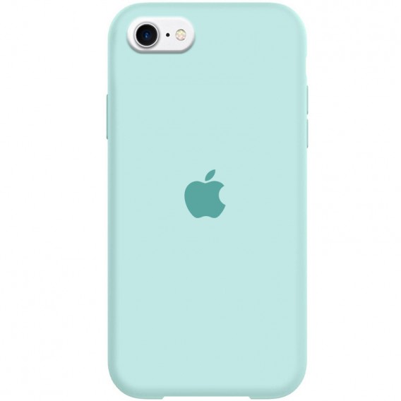 Чехол Silicone Case Full Protective (AA) для iPhone SE 2 / 3 (2020 / 2022) / iPhone 8 / iPhone 7, Бирюзовый / Turquoise