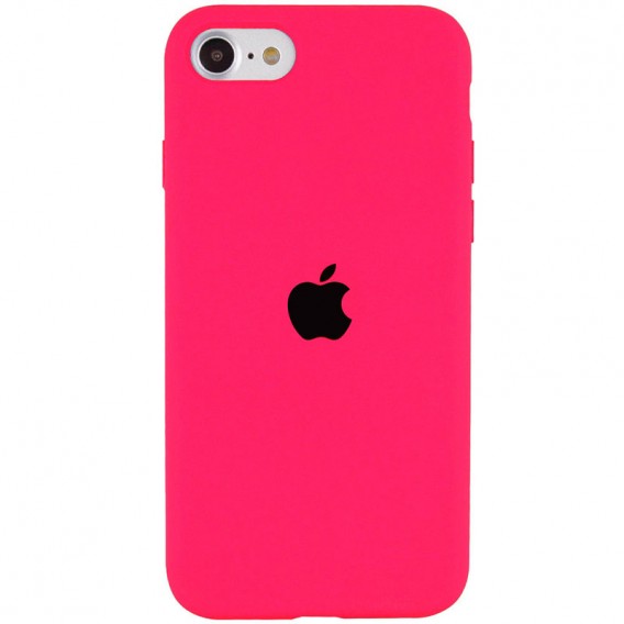 Чохол Silicone Case Full Protective (AA) для iPhone SE 2 / 3 (2020 / 2022) / iPhone 8 / iPhone 7, Рожевий / Barbie pink