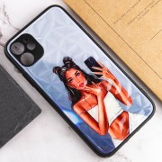 TPU+PC чохол Prisma Ladies для Apple iPhone 11 (6.1"), Black in White