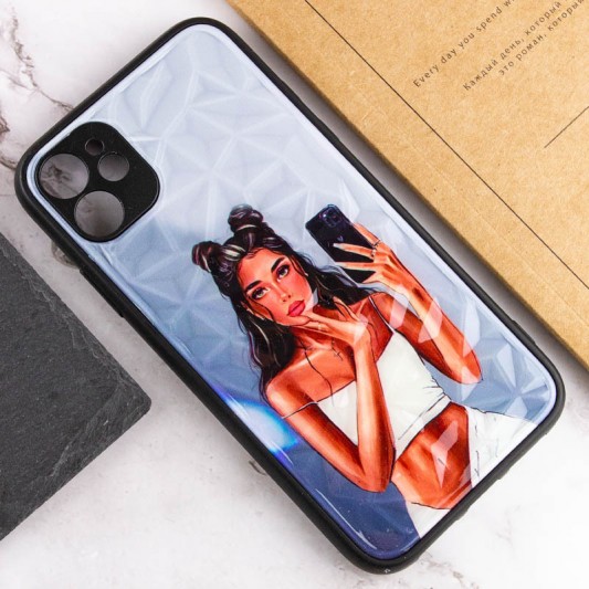 TPU+PC чохол Prisma Ladies для Apple iPhone 11 (6.1") Black in White - зображення 4 