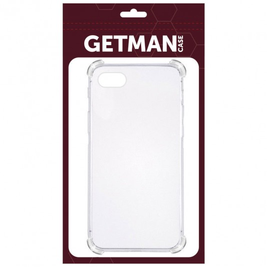 TPU чехол GETMAN Ease logo усиленные углы для Apple iPhone 7 / 8 / SE (2020) (4.7") Бесцветный (прозрачный) - изображение 1