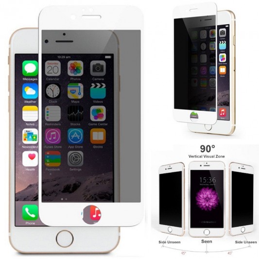 Защитное стекло Privacy 5D (тех.пак) для Apple iPhone 7 / 8 / SE (2020) (4.7") Белый - изображение 1