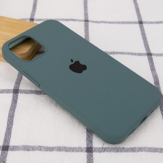 Чохол Silicone Case Full Protective (AA) для Apple iPhone 12 Pro Max (6.7") Зелений / Cactus - зображення 1 