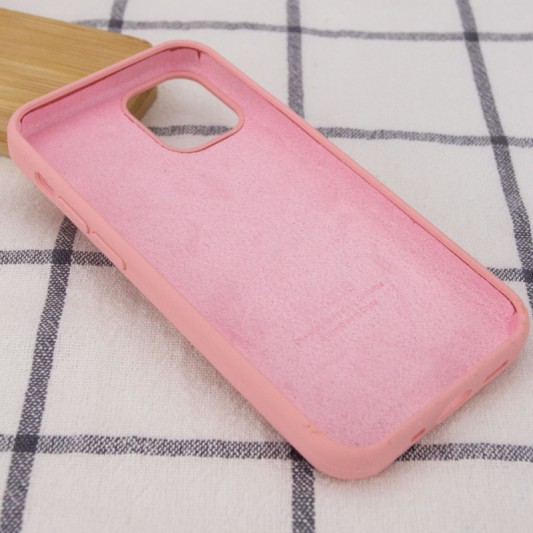 Чохол Silicone Case Full Protective (AA) для Apple iPhone 12 Pro Max (6.7") Рожевий / Pink - зображення 2 