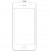 Захисне скло SKLO 5D (тех.пак) для Apple iPhone 7 / 8 / SE (2020) (4.7") Білий