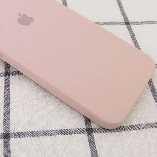 Чехол Silicone Case Square Full Camera Protective (AA) для Apple iPhone 7 / 8 / SE (2020) (4.7") Розовый / Pink Sand - изображение 1